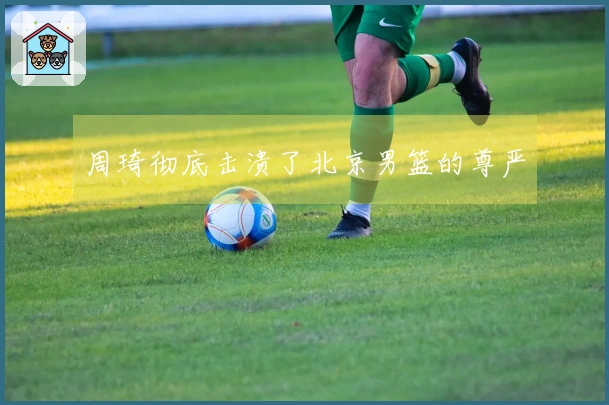 周琦彻底击溃了北京男篮的尊严